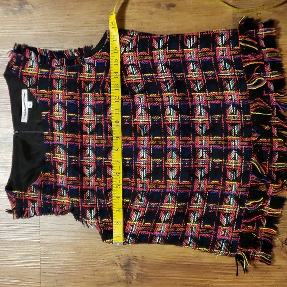 Trina turk sleeveless tweed multicolored sleeveless top - Picture 1 of 6